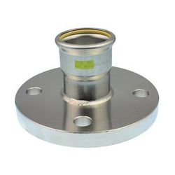 Buderus Logafix Edelstahl Übergangsflansch Gas DN 88,9 DN 80 mit M-Presskontur, PN ... BUDERUS-7738327713 4057749644404 (Abb. 1)
