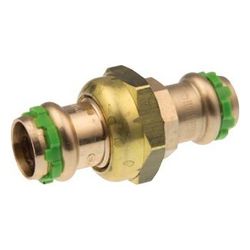Buderus Logafix Rotguss Durchgangsverschraubung Innen/Innengewinde 54mm mit V-Kontu... BUDERUS-7738327053 4057749639271 (Abb. 1)