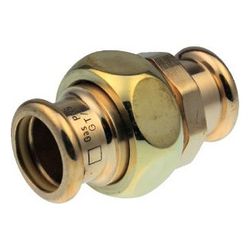 Buderus Logafix Rotguss Gas Durchgangsverschraubung Innen/Innen 35mm mit M-Kontur... BUDERUS-7738326838 4057749637222 (Abb. 1)