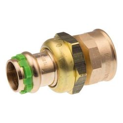 Buderus Logafix Rotguss Durchgangsverschraubung Innen/Innengewinde flach 35mm x Rp ... BUDERUS-7738327043 4057749639172 (Abb. 1)