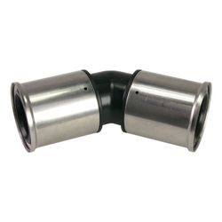 Buderus Pressfitting Standard PVDF Winkel 45 Grad 63x63mm, Presskontur BE... BUDERUS-7738334097 5414764028036 (Abb. 1)