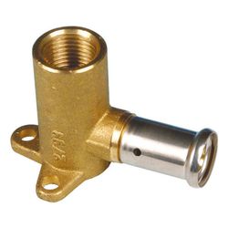 Buderus Wandscheibe 16mm x 1/2" Brass Pressfitting, Presskontur BE... BUDERUS-7738334225 5414764028883 (Abb. 1)