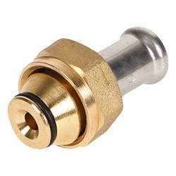 Buderus Anschlussverschraubung 16mm x 3/4" für Eurokonus, Brass Pressfitting... BUDERUS-7738338460 5414764022201 (Abb. 1)