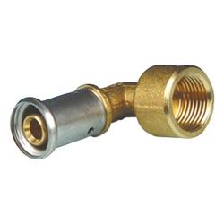 Buderus Winkel 90 Grad mit Innengewinde 26mm x 3/4", Brass Pressfitting... BUDERUS-7738338448 5414764039353 (Abb. 1)