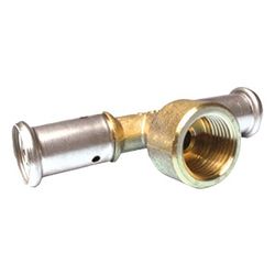 Buderus T-Stück Innengewinde 26mm x 1/2" x 26mm Brass Pressfitting... BUDERUS-7738338342 5414764014169 (Abb. 1)