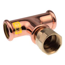 Buderus Logafix Rotguss Gas T-Stück Innen/Innengewinde/Innen 22mm x Rp 3/4" x 22mm ... BUDERUS-7738326802 4057749636874 (Abb. 1)