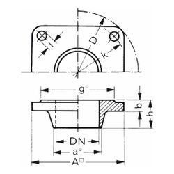 Buderus Vorschweißflansch 65x76mm vierkant 110... BUDERUS-5430748 4047416338880 (Abb. 1)