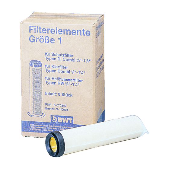 BWT Filterelement für Schutzfilter Modul DN 20 - 32