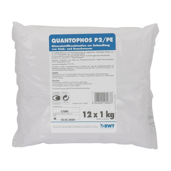 BWT Wirkstoff Quantophos PE/P2, 1000 g für Medotronic P, Medomat FP u.G,n.Enthärt.