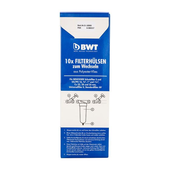 BWT Wechselbox mit Ersatz-Filtervlies DN 20-32, 10999E