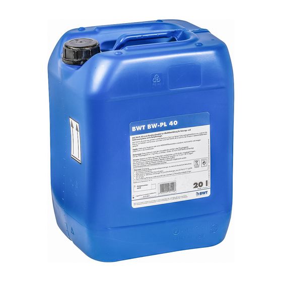 BWT Dosierwirkstoff BW-PL 40 flüssig, Korrekturphosphat für Kesselwasser, 20L, 18114