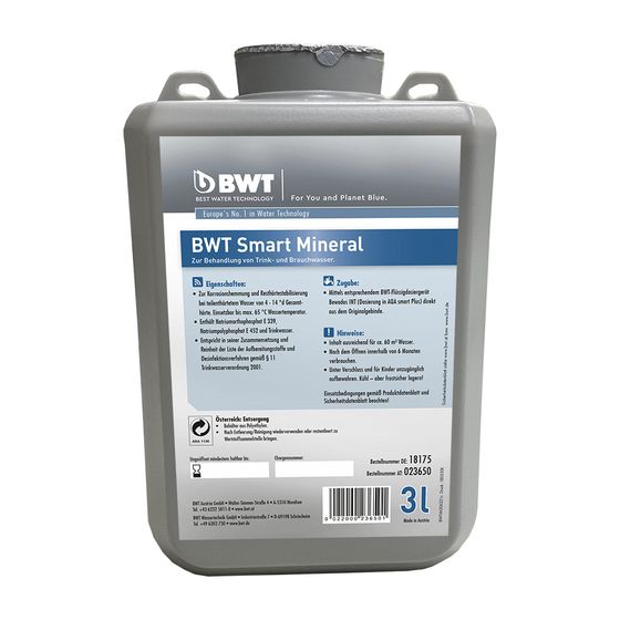 BWT Dosierwirkstoff Smart Mineral Hybrid flüssig 3l, für Perla Hybrid, 18175E