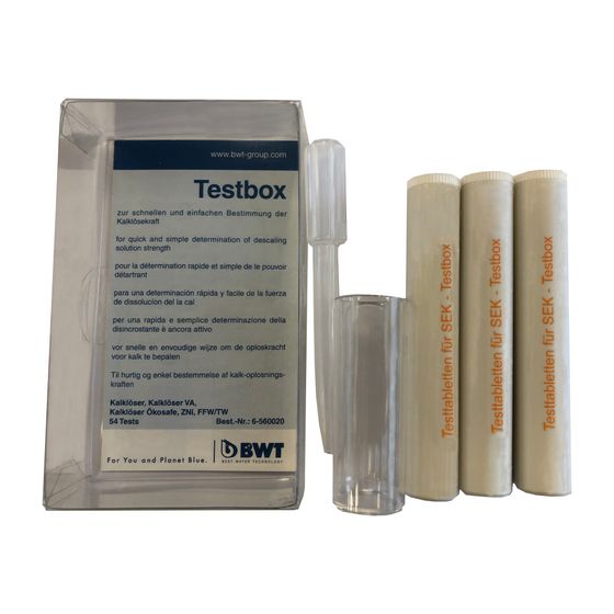 BWT Prüfgerät SEK-Testbox, zur Kalklösekraft-Bestimmung von Lösemitteln, 60003