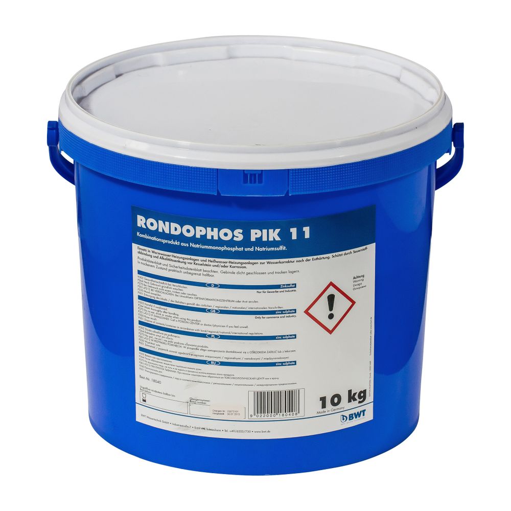 BWT Dosiermittel Rondophos PIK 11, 10 kg Sauerstoffbindemittel, pH-Wert-Senkung... BWT-18040 9022000180408 (Abb. 1)