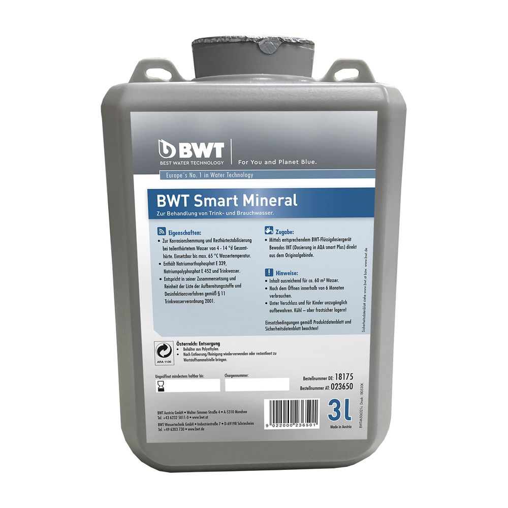 BWT smart mineral 3 Liter nur für AQA smart Plus mit Dosierung... BWT-18175E 9022000236501 (Abb. 1)