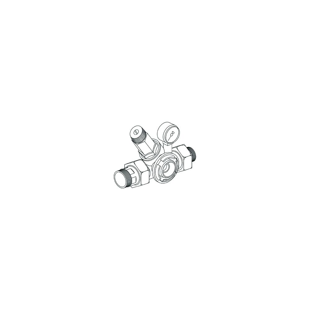 BWT Hydro-Modul Druckminderer-Modul mit Anzeige, DN 25 x R 1 AG, 2-6 bar, PN 16, Messing, 12... BWT-30004 9022000300042 (Abb. 2)