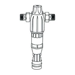 BWT Rückspülfilter Bolero RF 1 1/2" DN 40, 10,5m3/h, PN 16, Messing bleifrei, 240mm, DVG... BWT-125665643 9022000024801 (Abb. 1)
