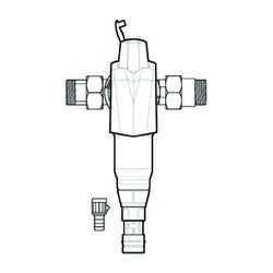 BWT Rückspülfilter Infinity M RF 1 1/4" DN 32, 5,5-9m3/h, PN 16, Messing bleifrei, 203mm... BWT-125665657 9022000002557 (Abb. 1)