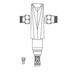 BWT Automatischer Rückspülfilter Infinity A RF, G 3/4" DN 20, PN 16, bleifrei, 184mm, 12... BWT-125665668 9022000023446 (Abb. 1)