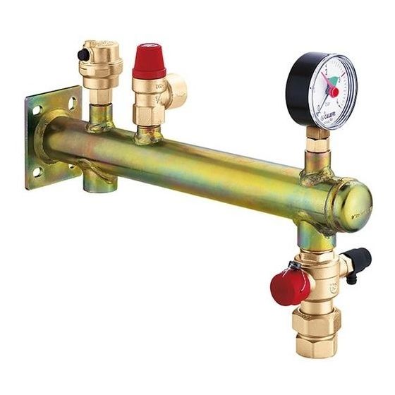 Caleffi GefäßAnschlussgruppe Fixcal 335 Sta 3/4Zx3 b m Schnellkupplung bis 20 kw