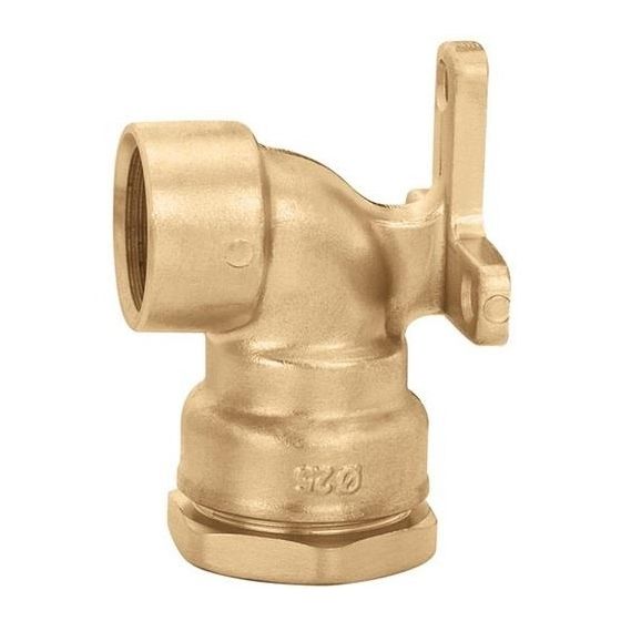 Caleffi Wand-Winkelverschraubung 869 Messing 20x1/2Z IG