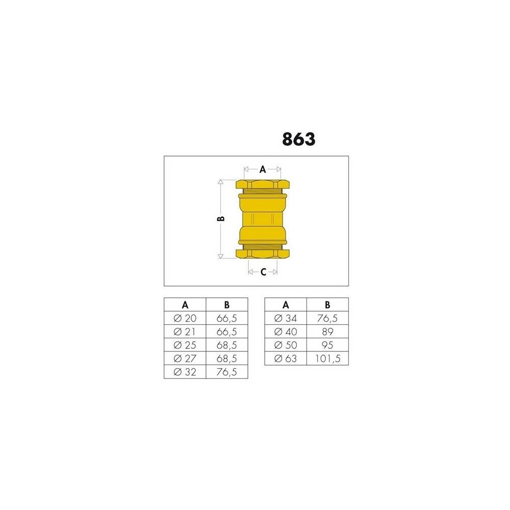 Caleffi Kupplung 863 Messing 25mm... CALEFFI-863025 8016615029529 (Abb. 4)