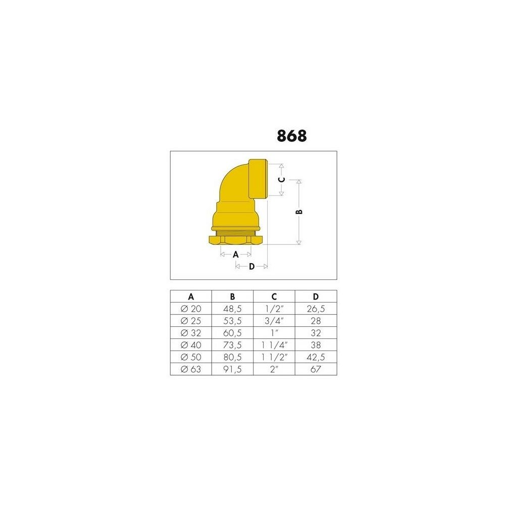 Caleffi Winkelverschraubung 868 Messing 32x1Z IG... CALEFFI-868632 8016615030204 (Abb. 4)