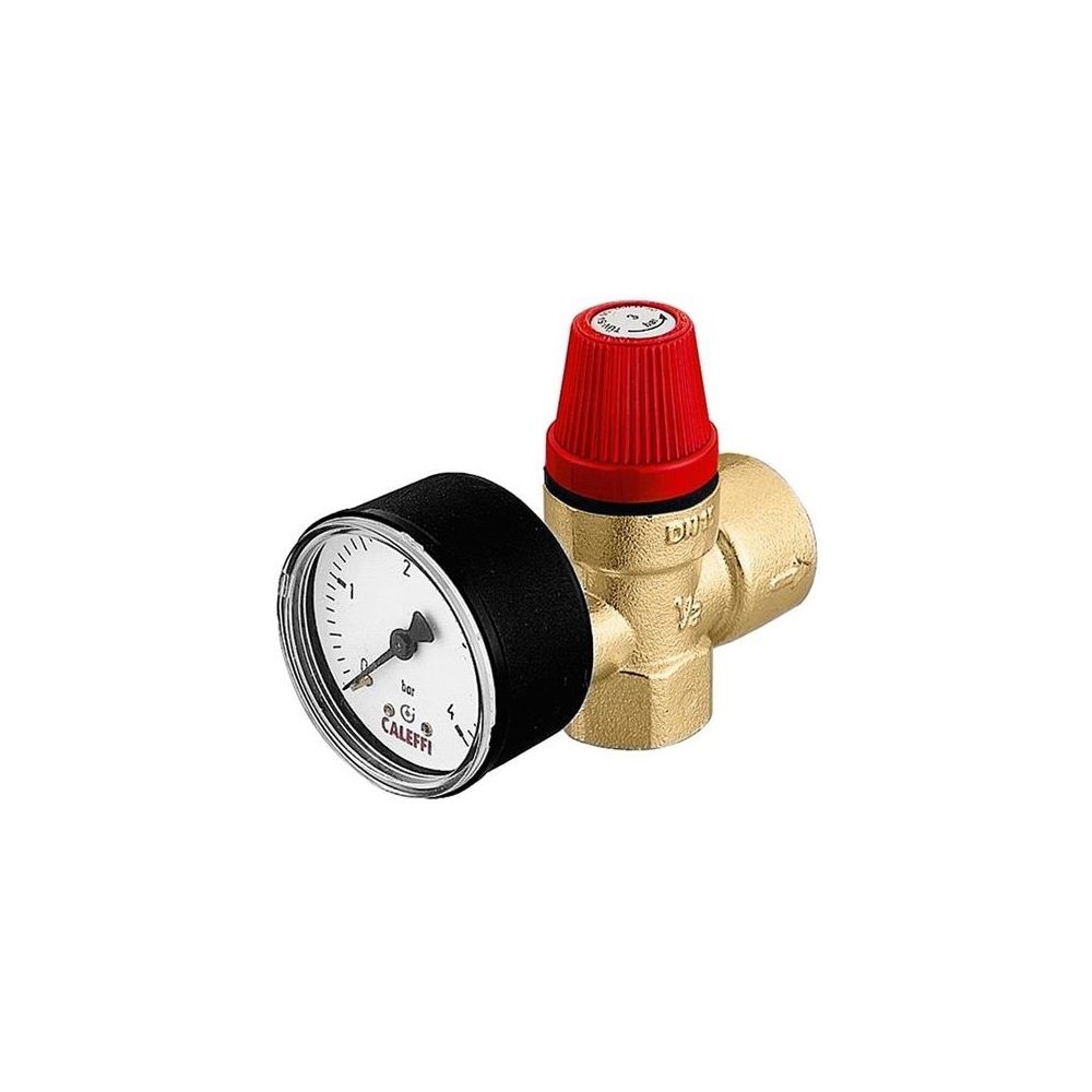 Caleffi Membran-Sicherheitsventil 1/2Z, m Manometer 3,0 bar... CALEFFI-532143 8016615033144 (Abb. 1)