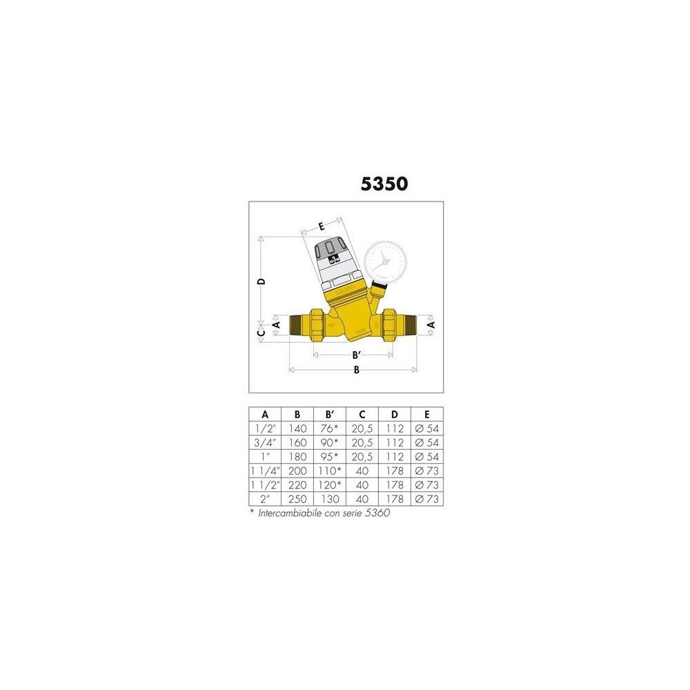 Caleffi Druckminderer MS o Manometer 2Z... CALEFFI-535090 8016615076998 (Abb. 4)
