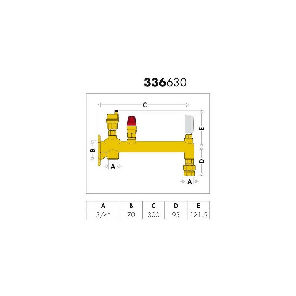 Caleffi Anschluss-Kombination FIXCAL 3/4Z IG... CALEFFI-336630 8016615005189 (Abb. 4)