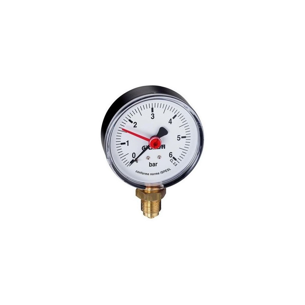 Caleffi Manometer 557 0-10 bar, 1/4Z, unten... CALEFFI-557310 8016615016864 (Abb. 1)