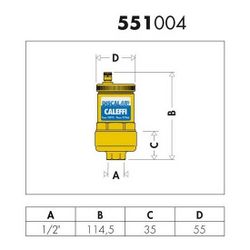 Caleffi Schnellentlüfter DISCALAIR automatisch, MS 1/2Z IG... CALEFFI-551004 8016615113891 (Abb. 1)