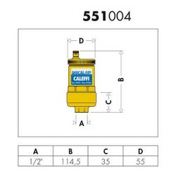 Caleffi Schnellentlüfter DISCALAIR automatisch, MS 1/2Z IG... CALEFFI-551004 8016615113891 (Abb. 1)