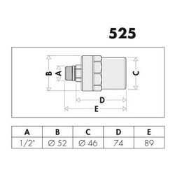 Caleffi Wasserschlagdämpfer MS, vc 1/2Z... CALEFFI-525040 8016615012712 (Abb. 1)
