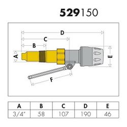 Caleffi Feuerungsregler 529 3/4Zx58mm... CALEFFI-529150 8016615376173 (Abb. 1)
