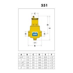 Caleffi Luftabscheider DISCAL MS m Entleerungsstutzen 1 1/4 IG... CALEFFI-551007 8016615043891 (Abb. 1)