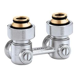 Caleffi Zweirohr Hahnblock 3011 Eckform, 3/4Z IG... CALEFFI-301153 8016615698923 (Abb. 1)