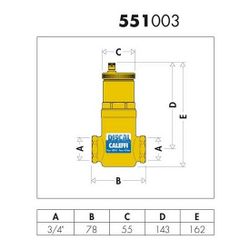 Caleffi Luftabscheider DISCAL MS 3/4Z IG... CALEFFI-551003 8016615053272 (Abb. 1)