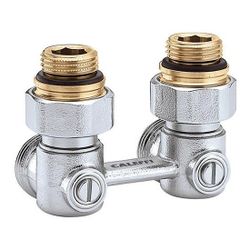Caleffi Zweirohr-Hahnblock 3011 Eckform, 1/2Z AG... CALEFFI-301143 8016615698916 (Abb. 1)