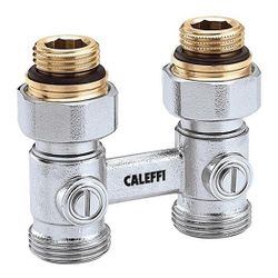 Caleffi Zweirohr Hahnblock 3010 Durchgangsform, 1/2Z AG... CALEFFI-301043 8016615698893 (Abb. 1)