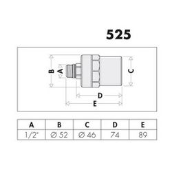 Caleffi Wasserschlagdämpfer MS, vc 1/2Z... CALEFFI-525040 8016615012712 (Abb. 1)