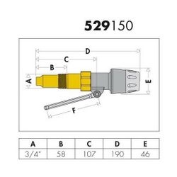Caleffi Feuerungsregler 529 3/4Zx58mm... CALEFFI-529150 8016615376173 (Abb. 1)