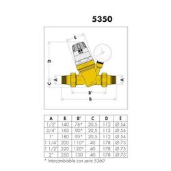 Caleffi Druckminderer MS o Manometer 2Z... CALEFFI-535090 8016615076998 (Abb. 1)
