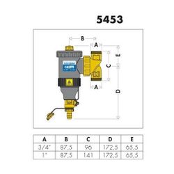 Caleffi Schlammabscheider DIRTMAG m Magnet, aus Technopolymer 1Z... CALEFFI-545306 8016615373820 (Abb. 1)