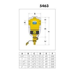 Caleffi Schlammabscheider DIRTMAG m Magnet, IG Anschlüsse 1Z... CALEFFI-546316 8016615374285 (Abb. 1)
