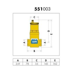 Caleffi Luftabscheider DISCAL MS 3/4Z IG... CALEFFI-551003 8016615053272 (Abb. 1)