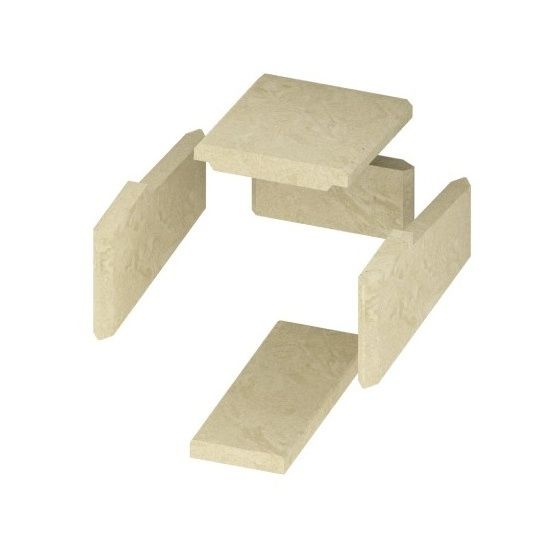 Camina Schmid Schamotte-Paket Innenauskleidung für Heizeinsätze Format 11, JU11/13