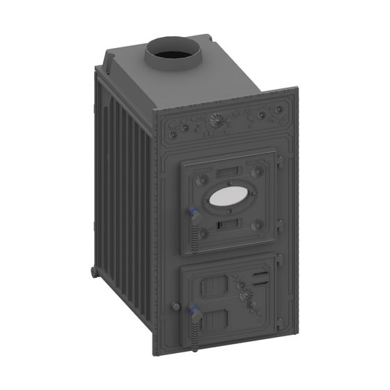 Schmid Olsberg Heizeinsatz JU11 Souffle Holz, 11kW, mit Innenauskleidung Schamotte-Paket