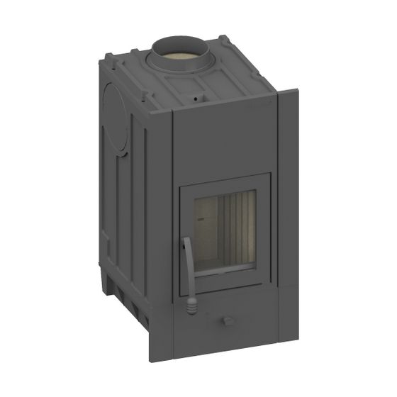 Schmid Olsberg Heizeinsatz Profi 7 Holz, 7kW, mit Innenauskleidung Schamotte-Paket, LF14