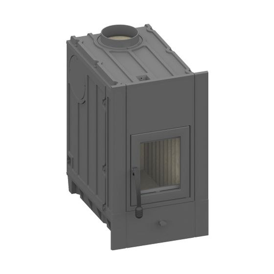 Schmid Olsberg Heizeinsatz Profi 12 Holz, 12kW, mit Innenauskleidung Schamotte-Paket, LF14